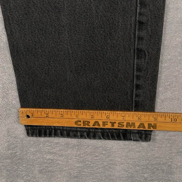 Levis 550 Jeans Men 38x34 Relaxed Fit Straight Leg Dark Wash Black Denim Skater - Picture 13 of 14